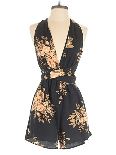 Pre-owned Shein Romper In Black