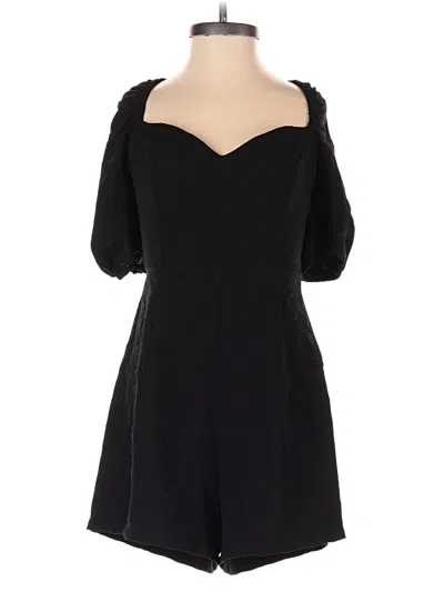 Pre-owned Shein Romper In Black