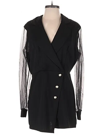 Pre-owned Shein Romper In Black