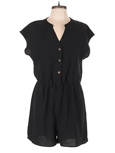 Pre-owned Shein Romper In Black