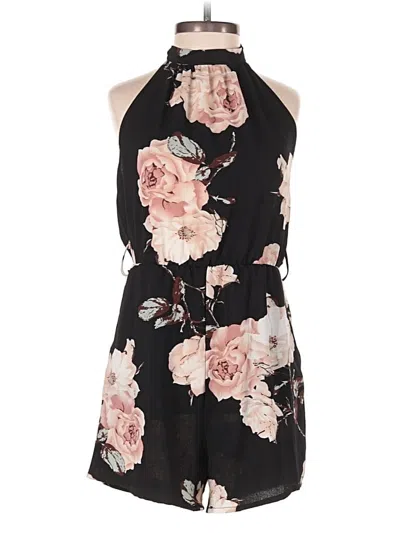 Pre-owned Shein Romper In Black