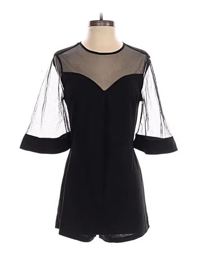 Pre-owned Shein Romper In Black