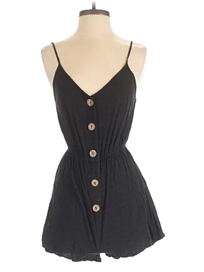 Pre-owned Shein Romper In Black