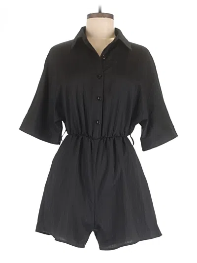 Pre-owned Shein Romper In Black