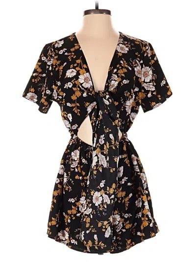 Pre-owned Shein Romper In Black