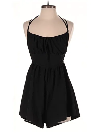 Pre-owned Shein Romper In Black
