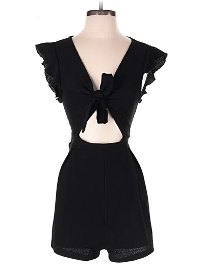 Pre-owned Shein Romper In Black