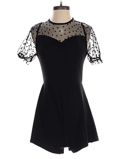 Pre-owned Shein Romper In Black