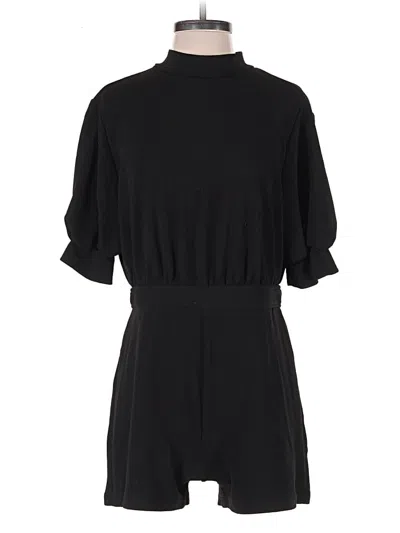 Pre-owned Shein Romper In Black