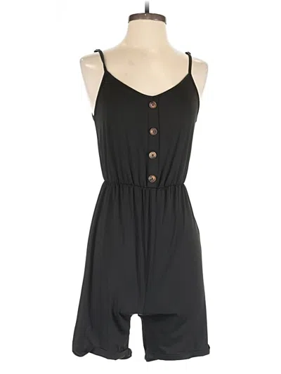 Pre-owned Shein Romper In Black