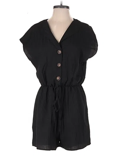 Pre-owned Shein Romper In Black