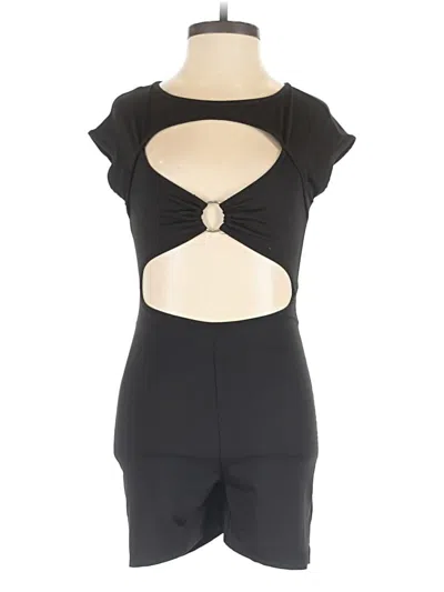 Pre-owned Shein Romper In Black