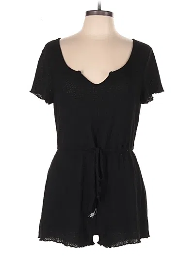 Pre-owned Shein Romper In Black