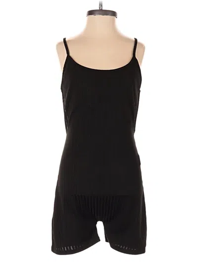 Pre-owned Shein Romper In Black