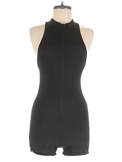 Pre-owned Shein Romper In Black