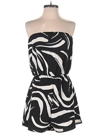 Pre-owned Shein Romper In Black