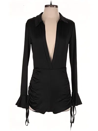 Pre-owned Shein Romper In Black