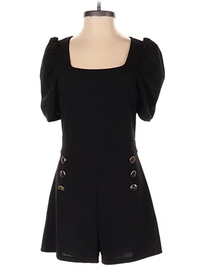 Pre-owned Shein Romper In Black