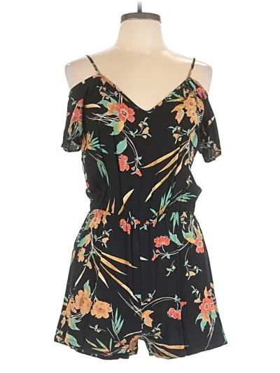 Pre-owned Shein Romper In Black