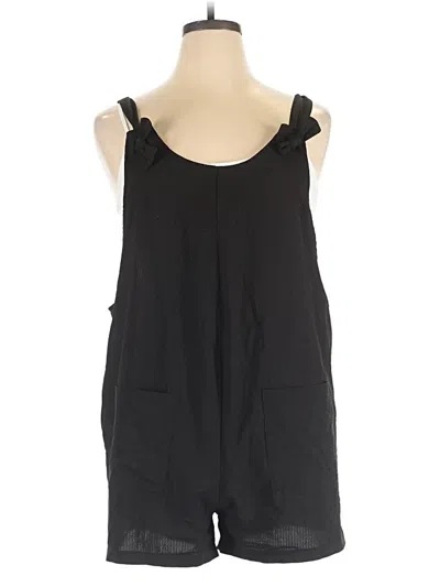 Pre-owned Shein Romper In Black