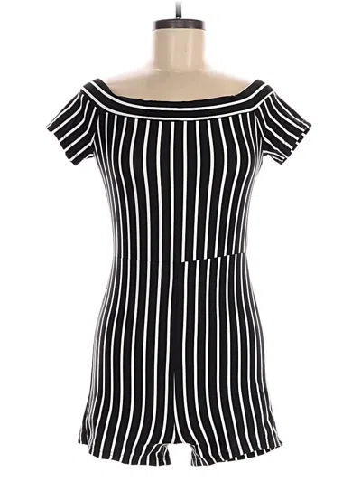 Pre-owned Shein Romper In Black