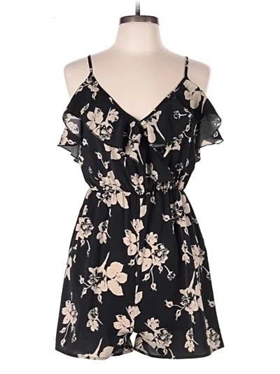 Pre-owned Shein Romper In Black