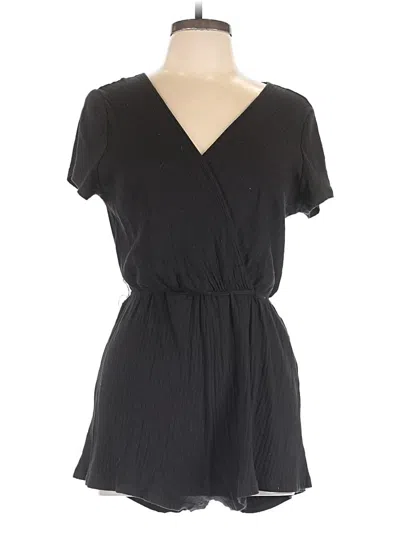 Pre-owned Shein Romper In Black