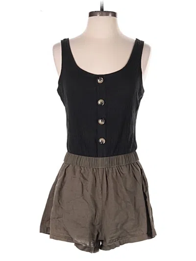 Pre-owned Shein Romper In Black