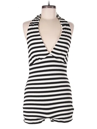 Pre-owned Shein Romper In Black
