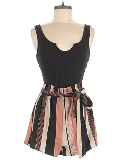 Pre-owned Shein Romper In Black