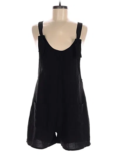 Pre-owned Shein Romper In Black