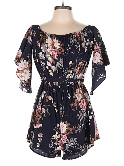 Pre-owned Shein Romper In Blue