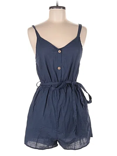 Pre-owned Shein Romper In Blue