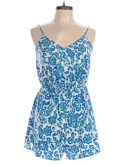 Pre-owned Shein Romper In Blue