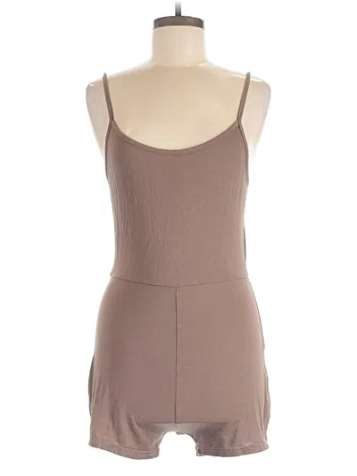 Pre-owned Shein Romper In Brown
