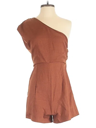 Pre-owned Shein Romper In Brown