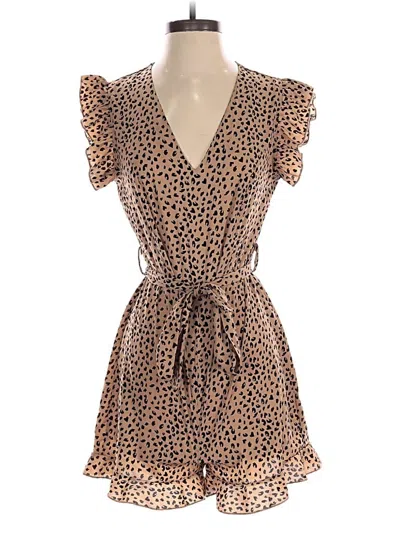 Pre-owned Shein Romper In Brown