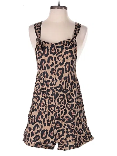 Pre-owned Shein Romper In Brown