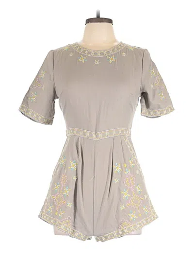 Pre-owned Shein Romper In Gray