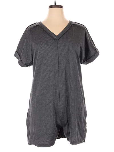 Pre-owned Shein Romper In Gray