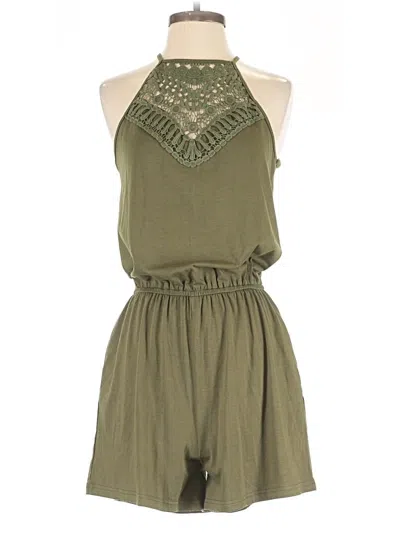 Pre-owned Shein Romper In Green