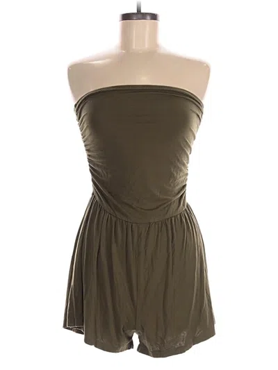 Pre-owned Shein Romper In Green