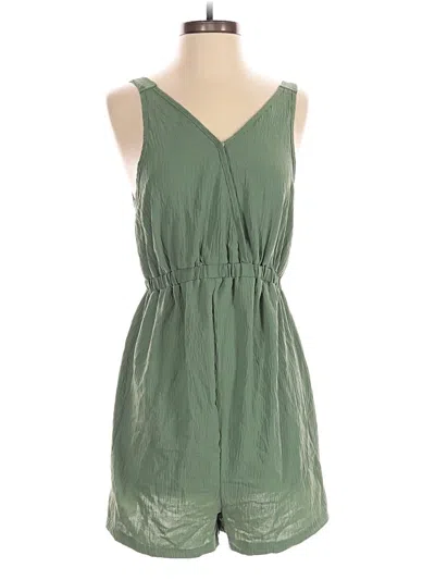 Pre-owned Shein Romper In Green