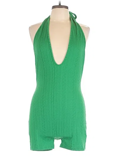Pre-owned Shein Romper In Green