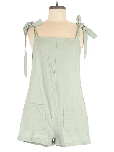 Pre-owned Shein Romper In Green