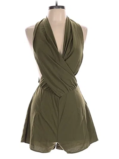 Pre-owned Shein Romper In Green