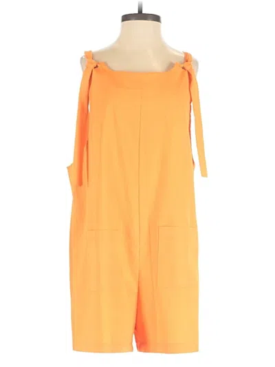 Pre-owned Shein Romper In Orange