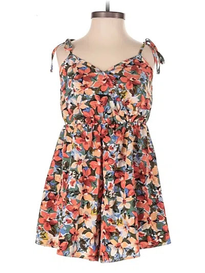 Pre-owned Shein Romper In Orange