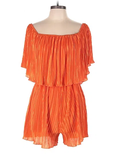 Pre-owned Shein Romper In Orange
