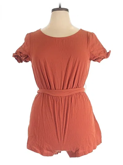 Pre-owned Shein Romper In Orange
